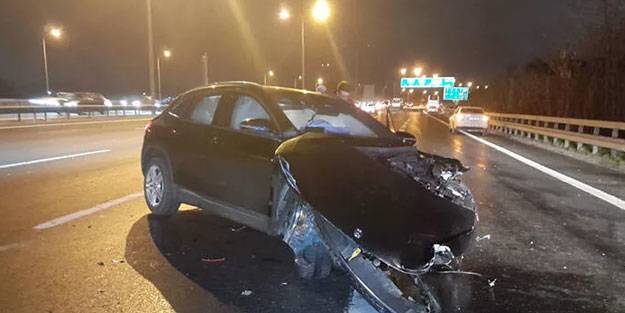 TEM otoyolunda zincirleme trafik kazası: 3 yaralı