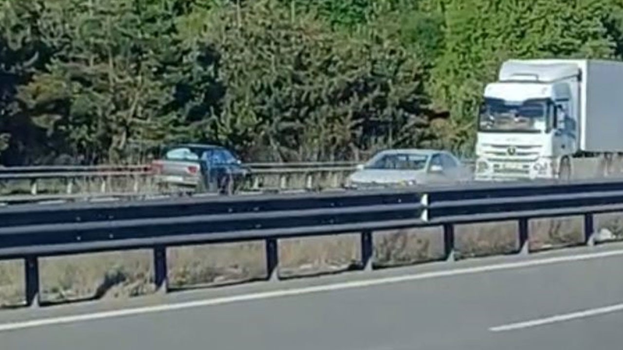 TEM’de akılalmaz olay! Ters şeritten kilometrelerce yol gitti