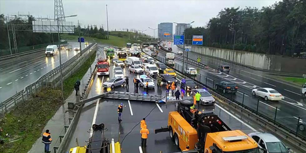 TEM'de facianın eşiğinden dönüldü! Trafik kilitlendi