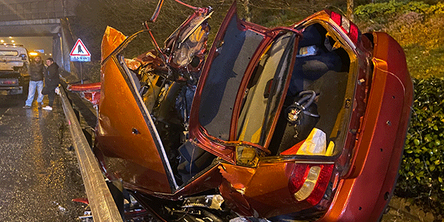 TEM’de feci kaza! 1’i ağır 3 yaralı