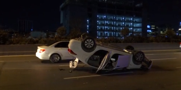 TEM'de trafik kazası: 6 yaralı!