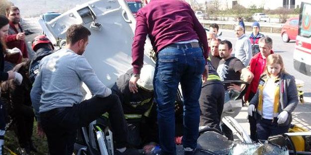 TEM'de zincirleme kaza! Yaralılar var