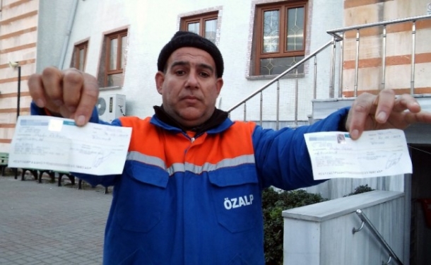 Temiz kalpli temizlik işçisi!