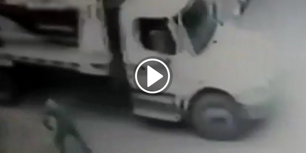 Temizlik işçisinin feci ölümü güvenlik kamerasında