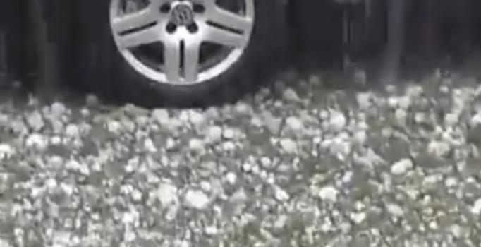 Temmuz ayında dolu sürprizi