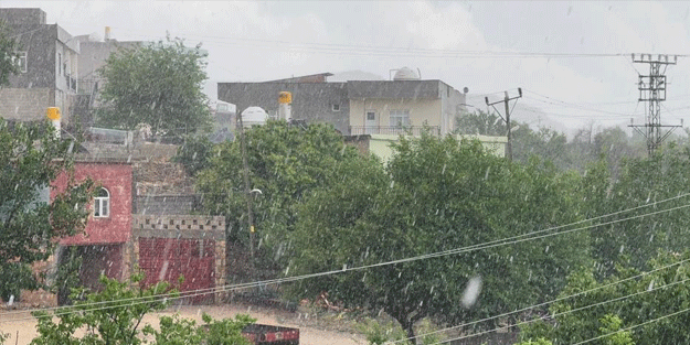 Temmuz ayında dolu sürprizi