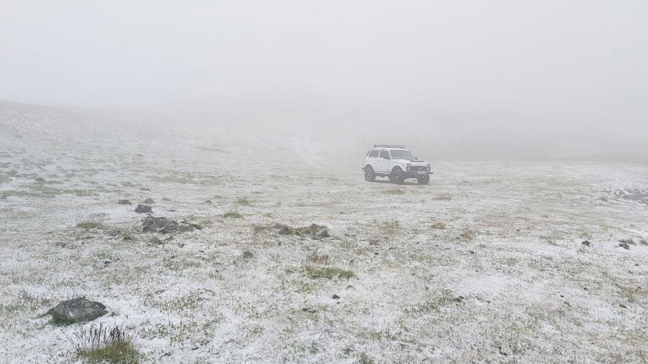 Temmuz ayında kar sürprizi