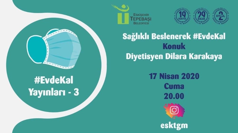 Tepebaşı’nda ‘Evde Kal’ yayınları sürüyor 