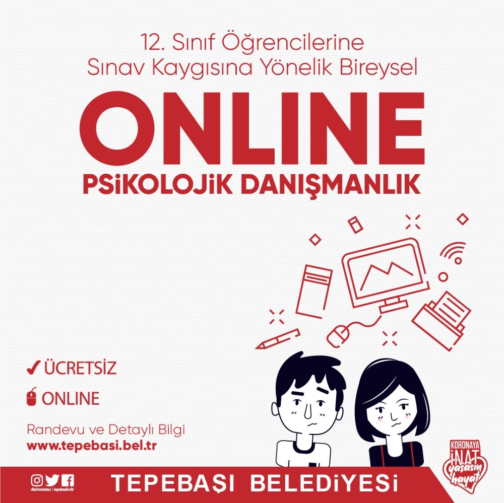 Tepebaşı’ndan gençlere sınav desteği 