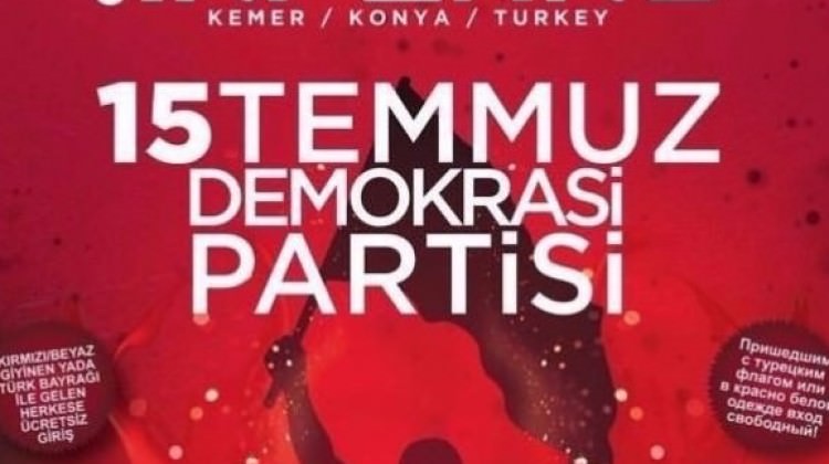 Tepki çeken skandal 15 Temmuz partisi için yeni karar