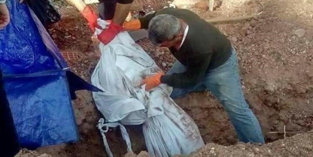 Tepki gelince teröristin cenazesi mezardan çıkarıldı