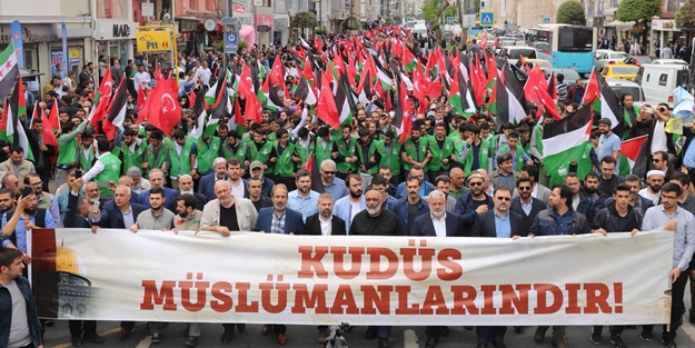 Tepkiler çığ gibi büyüyor... Vatandaşlar Kudüs için ayakta