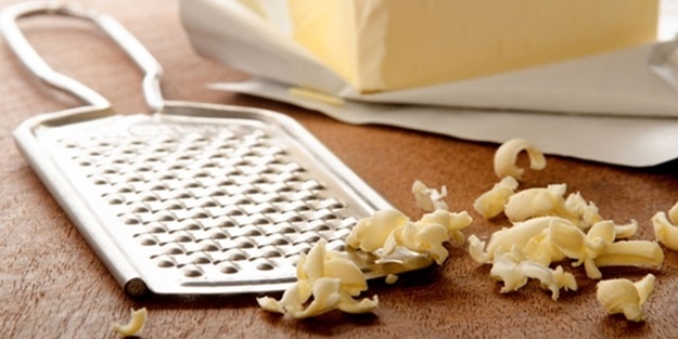 Tereyağını rendelerseniz...