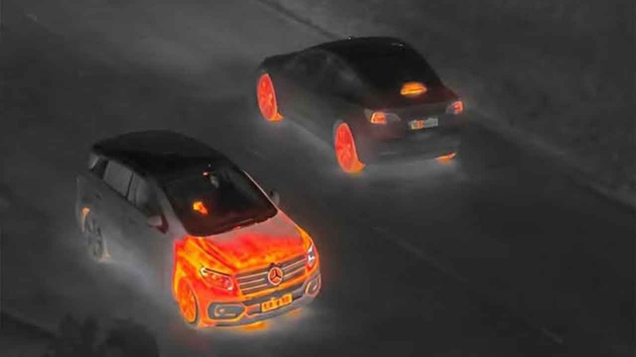 Termal kameraya yakalandılar!