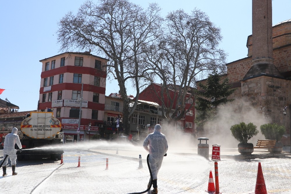 Termal su ile dezenfekte çalışması 