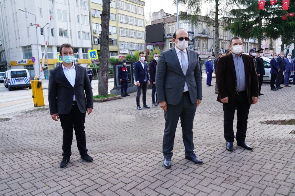 Terme’de sosyal mesafeli 23 Nisan 
