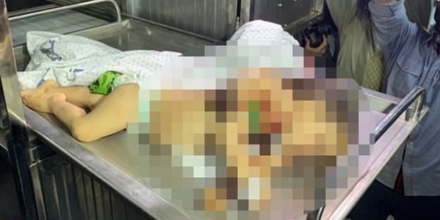 Terör devleti İsrail, anne ve 14 aylık bebeğini katletti!