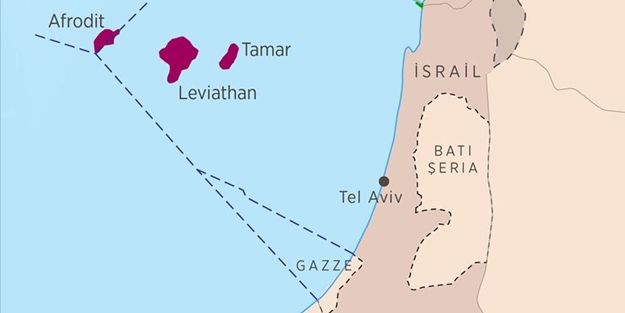 Terör devleti İsrail doğalgaz çıkarmaya başladı!