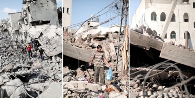 Terör devleti İsrail Gazze'yi bu hale getirdi