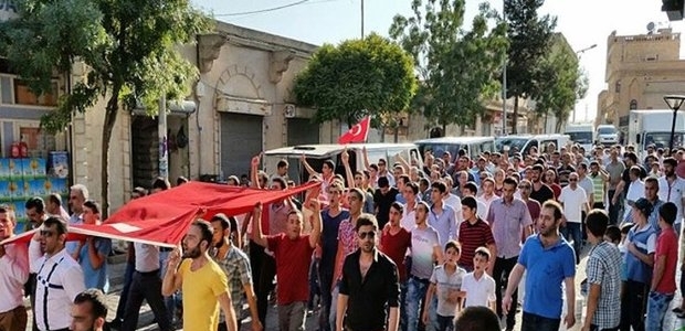 Bursalı şoförlerden teröre tepki konvoyu