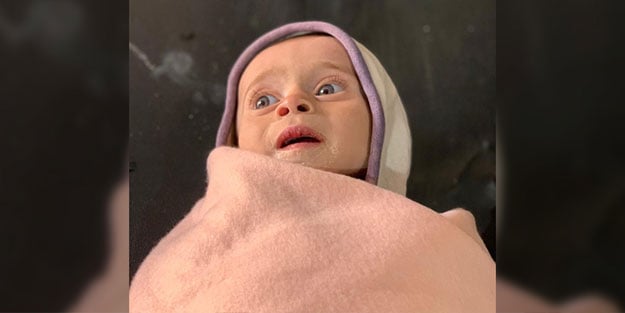 Teröristlerin çatışmasında olan bebeklere oluyor!
