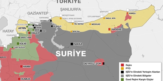 Terör örgütü PYD kendine devlet sınırı çiziyor