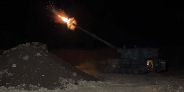 Terör örgütü YPG/PKK'ya cezalandırma atışları