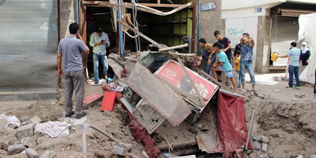Terör saldırılarının şehirdeki tahribatı ortaya çıktı