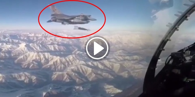 F-16 kokpitinden Sincar'ın vurulma anı