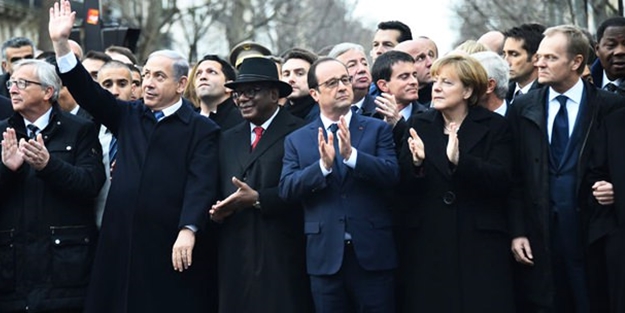 Terörist başı Netanyahu'nun 'Paris şovu' deşifre oldu