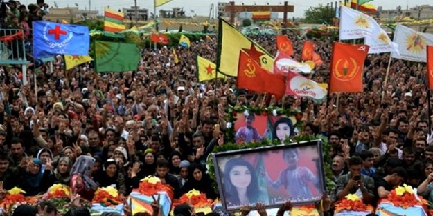 PKK cenazesinde açılan paçavra gerçeği ortaya çıkardı!