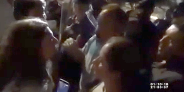 Terörist cenazesine katılmak isteyen HDP'liye, polisten tokat üstüne tokat!