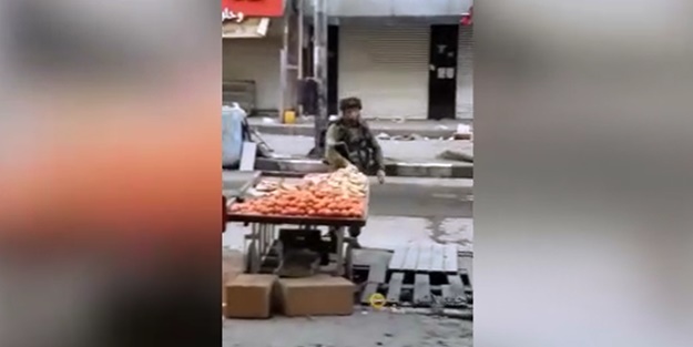 Hırsız İsrail askeri böyle görüntülendi - VİDEO