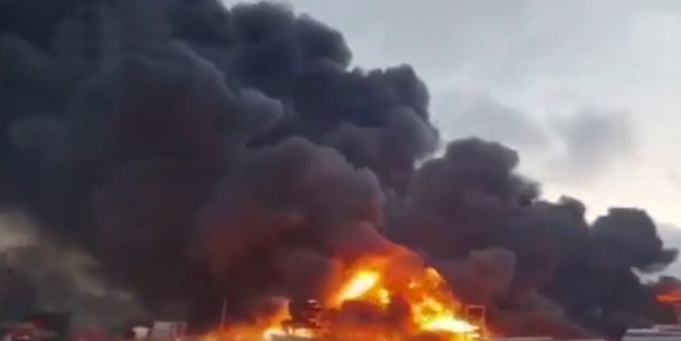 Terörist İsrail, Gazze'deki fabrikayı vurdu