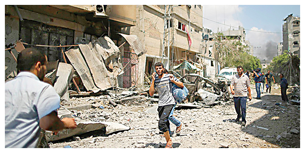 Terörist İsrail Gazze’yi harabeye çevirdi