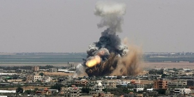 Terörist İsrail, Gazze'yi vurdu!