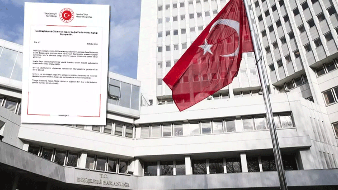 Terörist İsrail'e Türkiye'den sert tepki