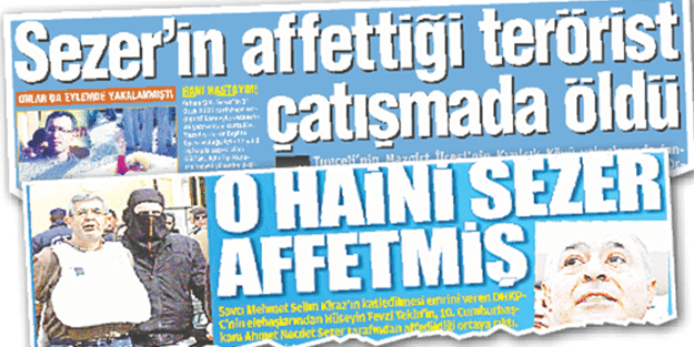 Teröriste müşfik Müslümana şedit