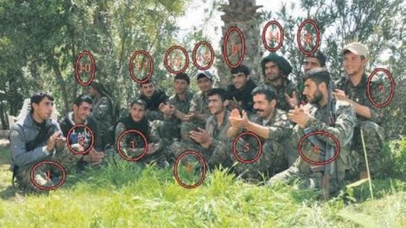 Teröristin çantasından çıkan fotoğraftakiler...