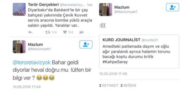 Teröristin sevinci kursağında kaldı!