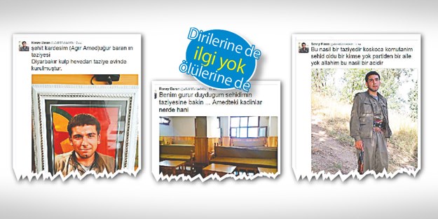 Teröristin taziye çadırı boş kaldı
