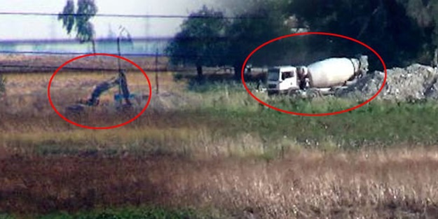 Teröristler beton mikseri getirdi... Kendi mezarlarını kazıyorlar
