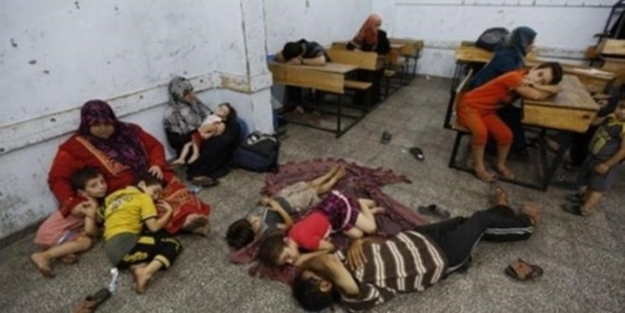 Teröristler Gazze'deki BM okuluna da saldırdı!