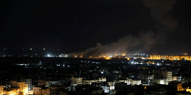 Teröristlerden Filistin'de hava saldırısı