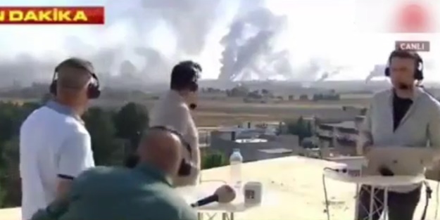 Teröristlerden Türk gazetecilere canlı yayında keskin nişancı saldırısı!