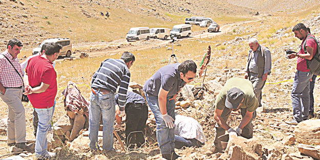 Teröristlere ait mezarlar mahkeme kararıyla açıldı