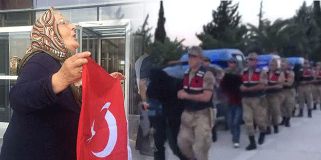 Teröristleri görünce yüzlerine tükürdü!