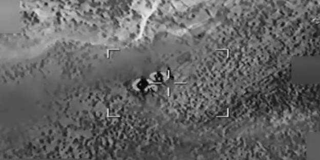 Hainlerin inleri böyle havaya uçuruldu - VİDEO