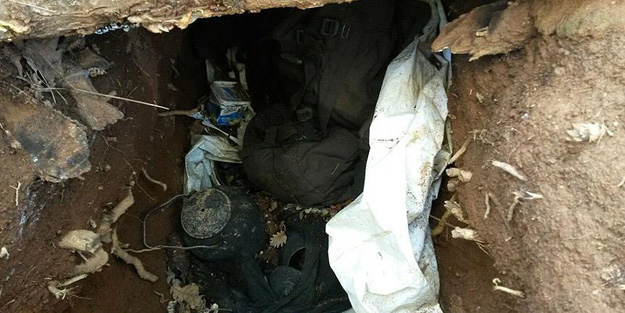 Teröristlerin sığınağı imha edildi