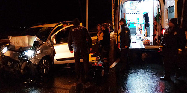 Ters yönde terör estiren alkollü sürücü otobüsle kafa kafaya çarpıştı